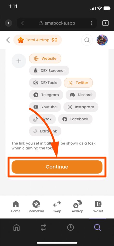 Launch Token(ローンチトークン)機能 - スマートポケット(Smart Pocket)の各機能の使い方