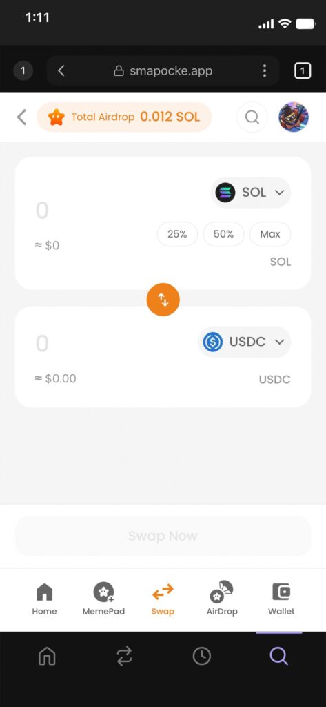 スマポケアプリ - 今のうち!?お早めに!!連続スワップで『ポイントゲット&エアドロップ』を狙おう!
